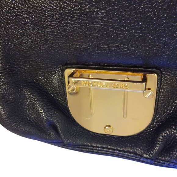Michael Kors Small Black Leather Flap Bag Crossbody - Picture 12 of 15